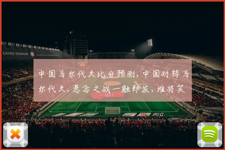 中国马尔代夫比分预测,中国对阵马尔代夫,悬念之战一触即发,谁将笑到最后